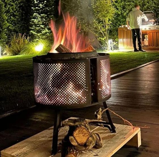 Echo Fire Pit with Foldable Leg